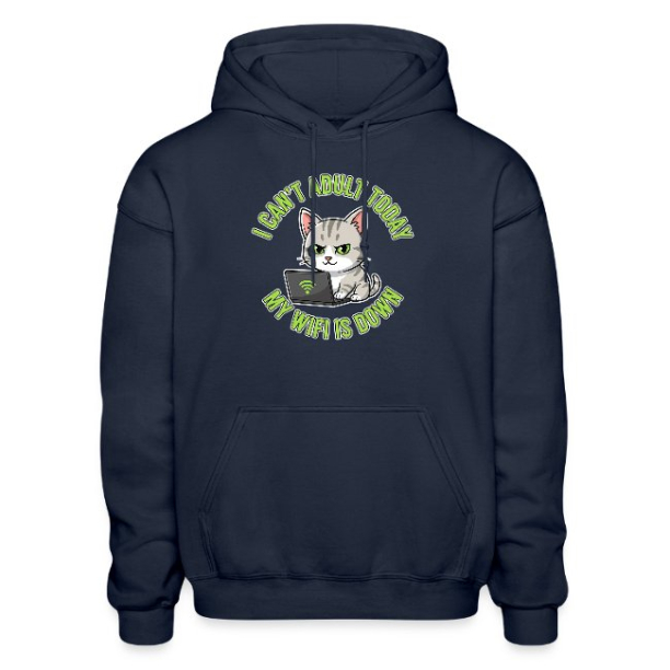 <p>Cartoon Tabby Cat & Wi-Fi Laptop Escapism Humor Hoodie Sweatshirt</p>
<p>Cartoon Tabby Cat & Wi-Fi Laptop Escapism Humor Hoodie Sweatshirt</p>