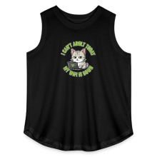 <p>Women&#039;s Tank Tops with Disgruntled Tabby Cat &amp; Wi-Fi Laptop Design</p>
