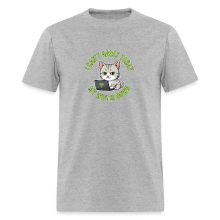 <p>Men&#039;s Escapism Humor Tabby Cat Wi-Fi Design Cotton T-Shirt</p>
