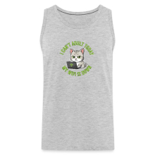 <p>Men&#039;s Tank Tops with Disgruntled Tabby Cat &amp; Wi-Fi Laptop Design</p>

