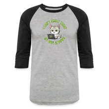 <p>Escapism Humor Cat &amp; Wi-Fi Laptop Contrast Raglan Baseball T-Shirts</p>
