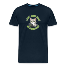 <p>Men&#039;s Escapism Humor Cartoon Tabby Cat Wi-Fi T-Shirt</p>
