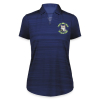 <p>Ladies Pursuit Polo with Disgruntled Tabby Cat &amp; Wi-Fi Laptop Design</p>
