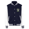 <p>Heavyweight Letterman Jacket with Disgruntled Cat &amp; Wi-Fi Laptop Design</p>
