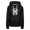 <p>Women&#039;s Premium Hoodie with Disgruntled Cat &amp; Wi-Fi Design</p>
