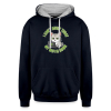 <p>Unisex Contrast Hoodie with Disgruntled Cat &amp; Wi-Fi Design</p>
