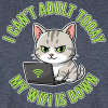 <p>Disgruntled Tabby Cat &amp; Wi-Fi Laptop Long Sleeve Shirts</p>
