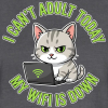 <p>Women's Tank Tops with Disgruntled Cat &amp; Wi-Fi Laptop Design Faded Colors S M L XL 2XL</p>
