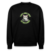 <p>Disgruntled Tabby Cat Wi-Fi Escapism Humor Oversized Organic Sweatshirt</p>
