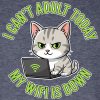 <p>Men&#039;s Escapism Humor Cat &amp; Wi-Fi Design T-Shirts with Dri-Power</p>
