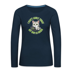 <p>Women's Escapism Humor Cat &amp; Wi-Fi Long Sleeve Shirts</p>

